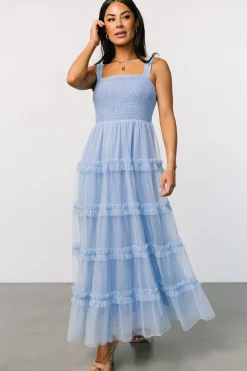 Sale Baltic Born Constance Tulle Maxi Dress | Light Blue LightBlue