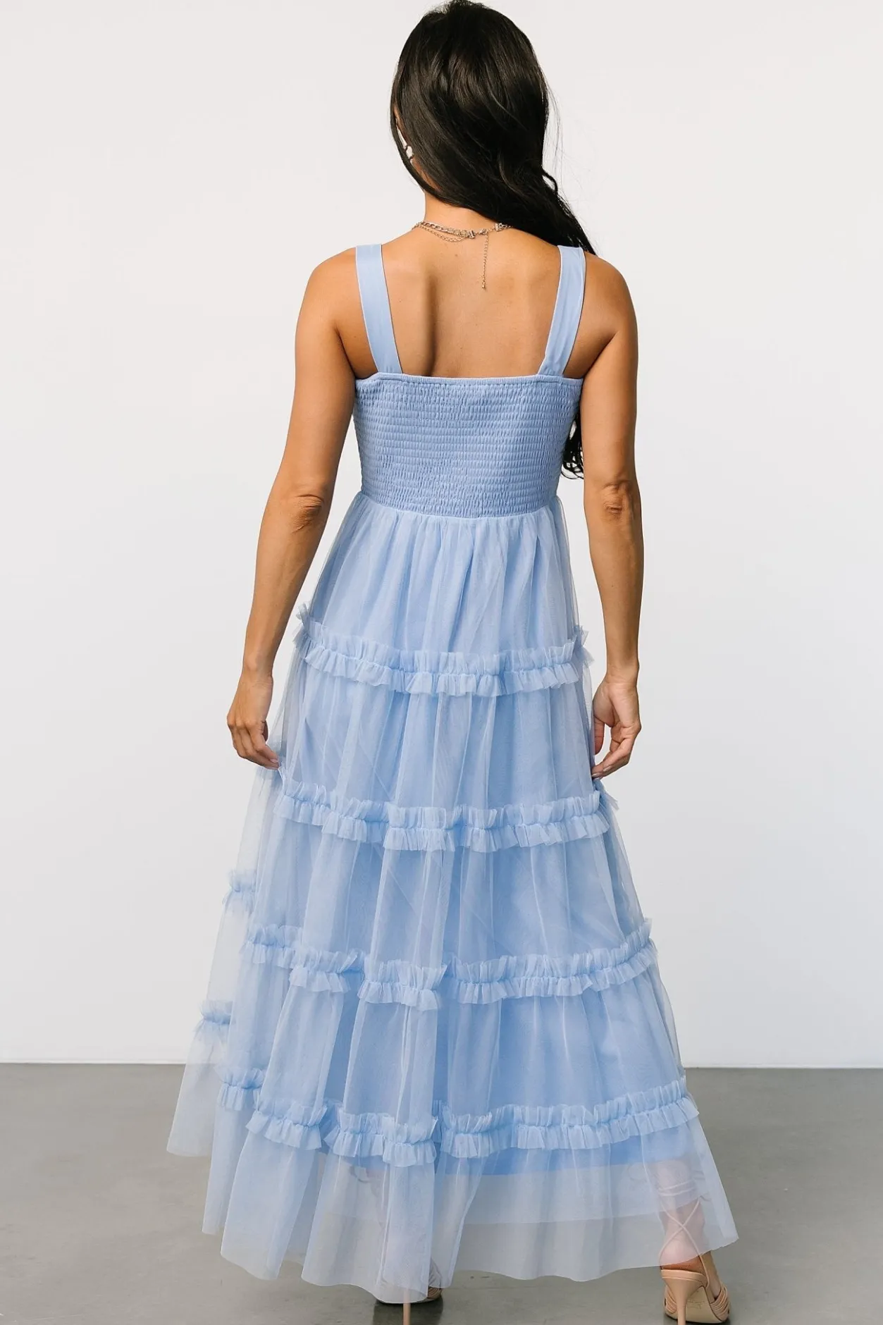 Sale Baltic Born Constance Tulle Maxi Dress | Light Blue LightBlue