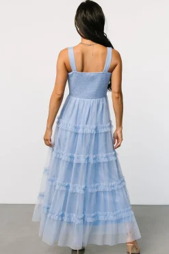 Sale Baltic Born Constance Tulle Maxi Dress | Light Blue LightBlue
