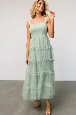 Online Baltic Born Constance Tulle Maxi Dress | Light Sage LightSage