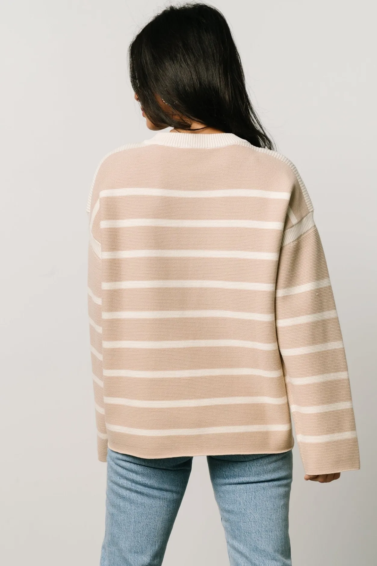 Outlet Baltic Born Conway Striped Sweater | Natural