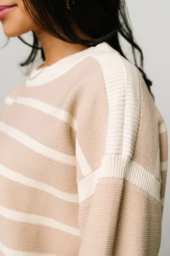 Outlet Baltic Born Conway Striped Sweater | Natural