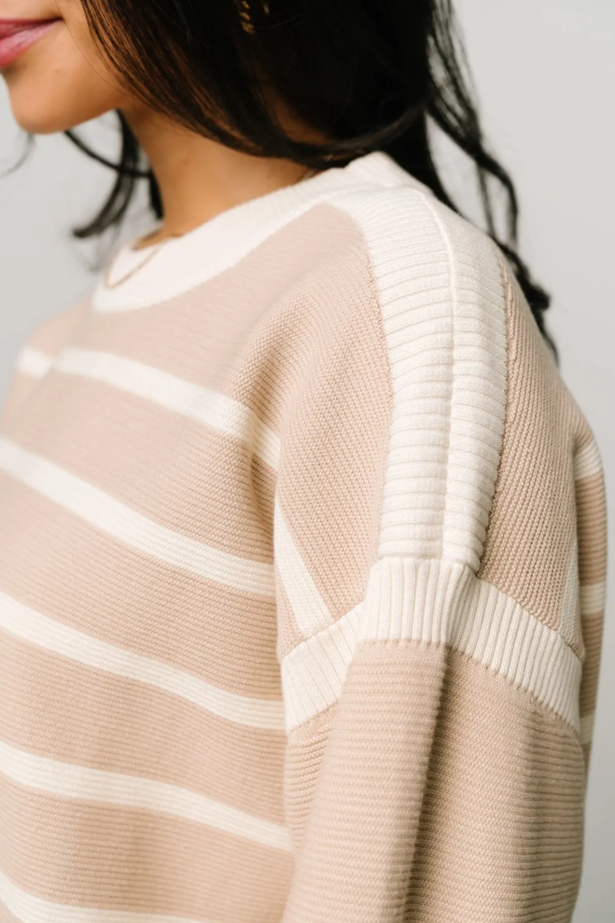 Outlet Baltic Born Conway Striped Sweater | Natural