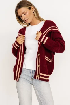 Online Baltic Born Corbett Knit Cardigan | Burgundy