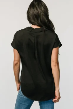 New Baltic Born Corey Button Top | Black