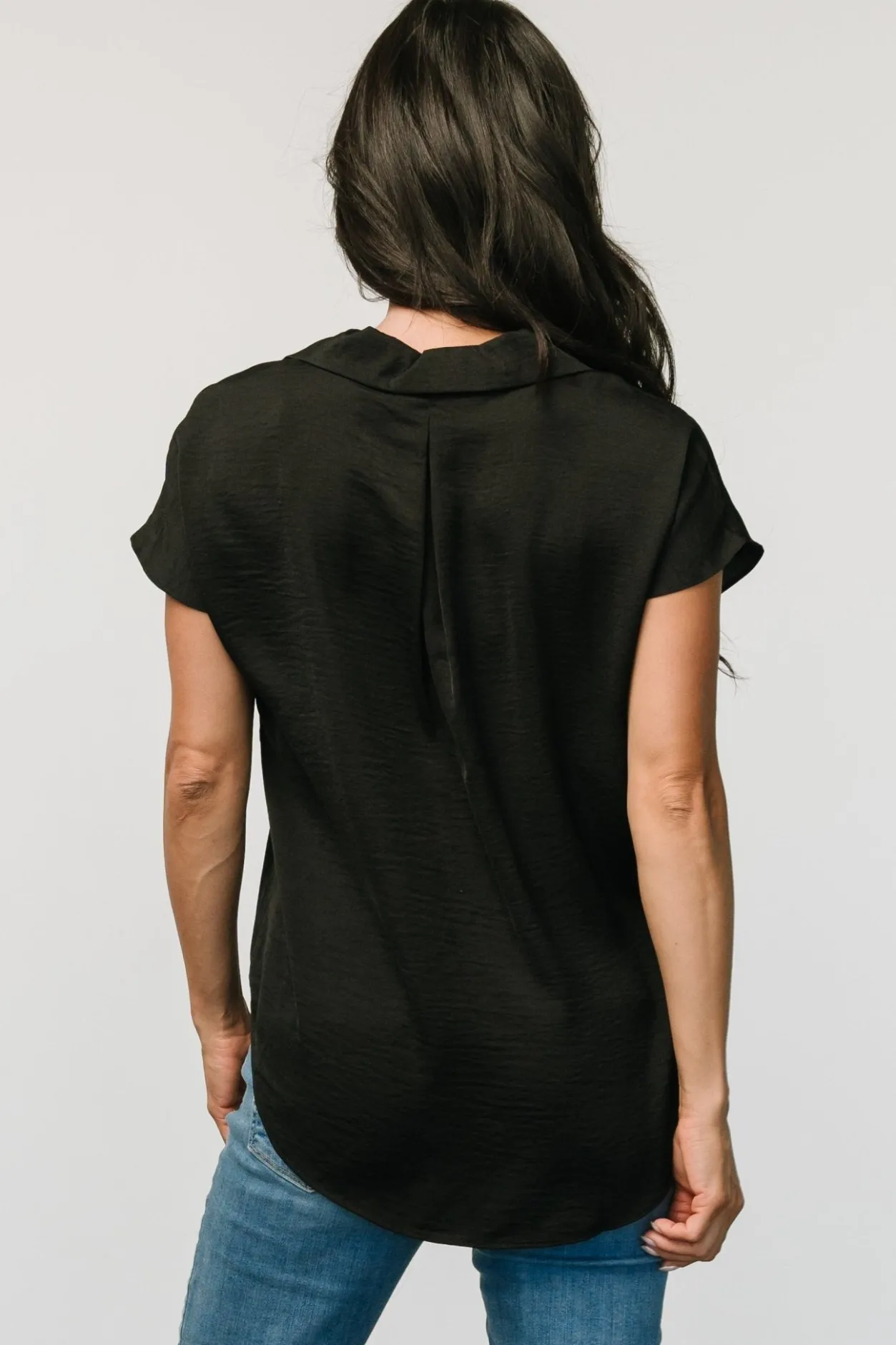 New Baltic Born Corey Button Top | Black