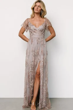 Online Baltic Born Corinne Shimmer Maxi Gown | Lavender