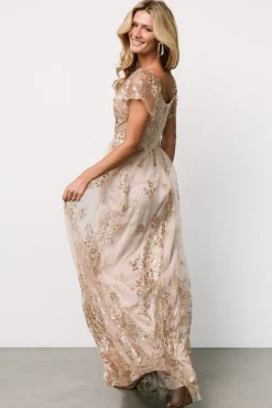 Online Baltic Born Corinne Shimmer Maxi Gown | Champagne