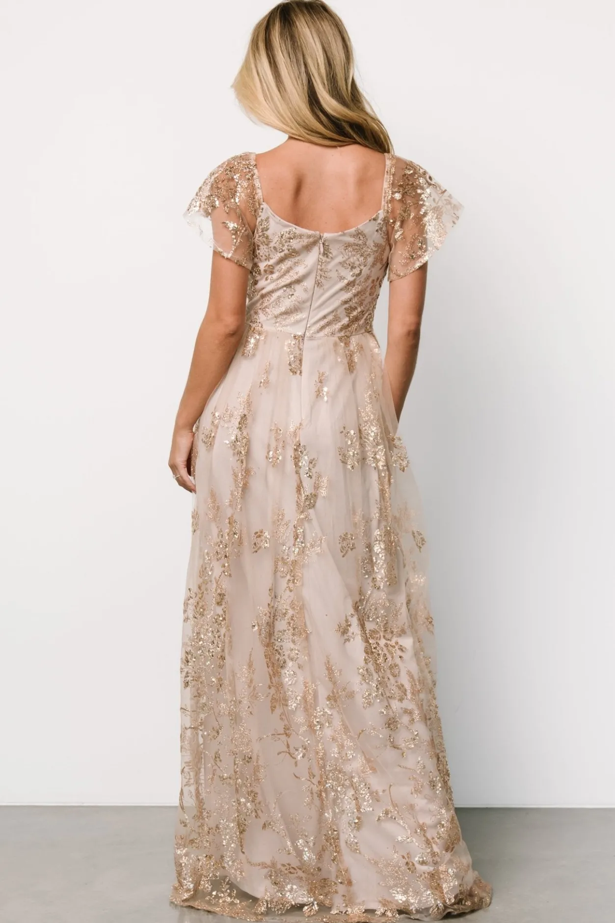 Online Baltic Born Corinne Shimmer Maxi Gown | Champagne