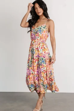 New Baltic Born Coronado Midi Dress | Multi Floral MultiFloral