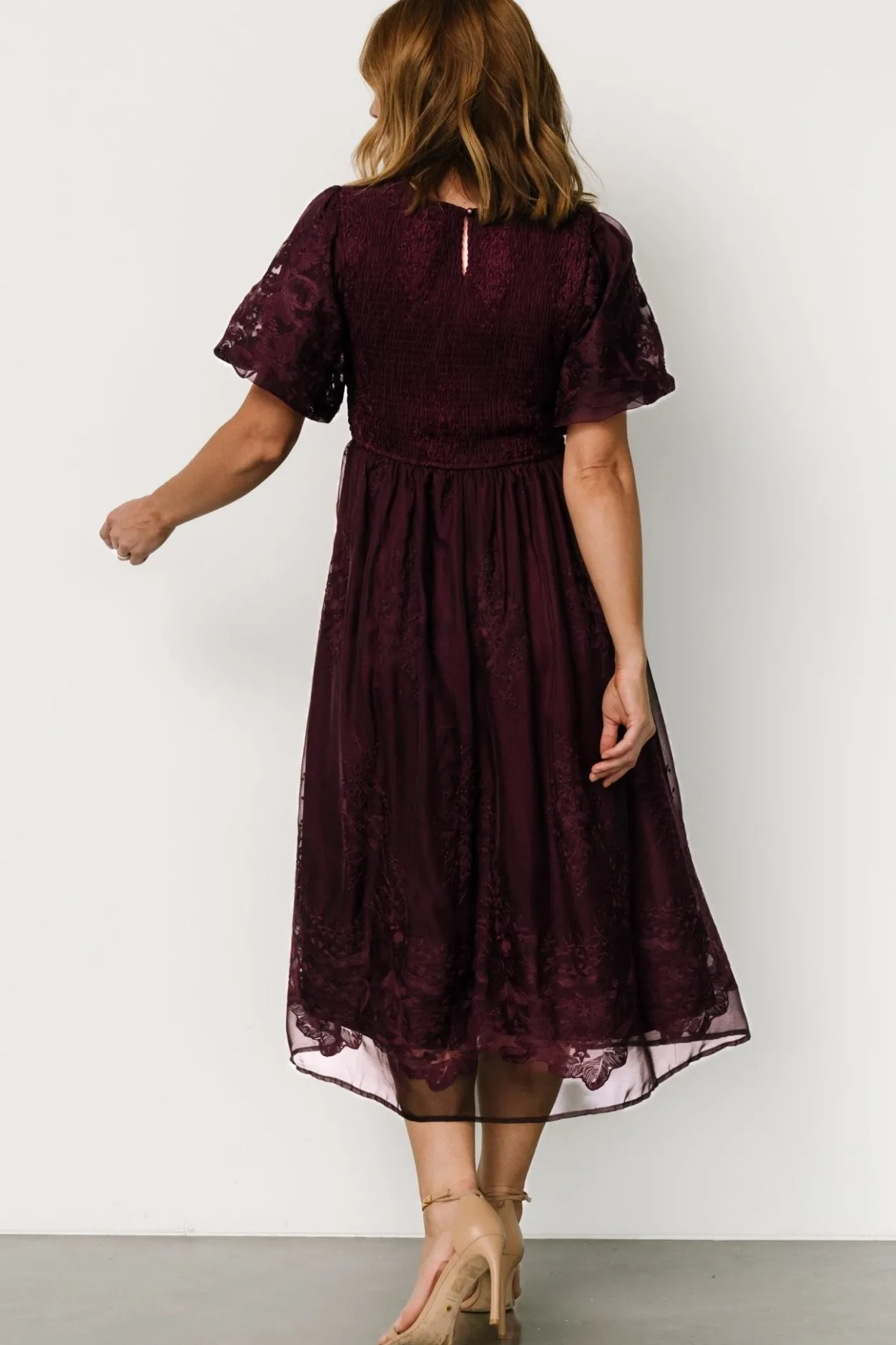 Fashion Baltic Born Corrine Embroidered Midi Dress | Mulberry
