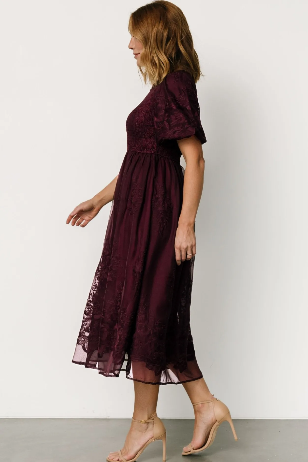 Fashion Baltic Born Corrine Embroidered Midi Dress | Mulberry