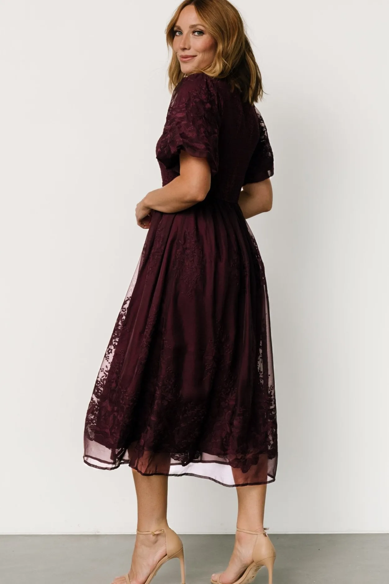 Fashion Baltic Born Corrine Embroidered Midi Dress | Mulberry