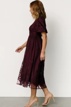 Fashion Baltic Born Corrine Embroidered Midi Dress | Mulberry