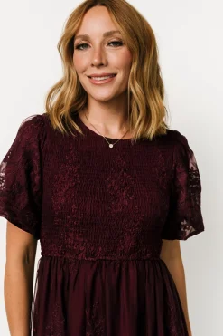 Fashion Baltic Born Corrine Embroidered Midi Dress | Mulberry