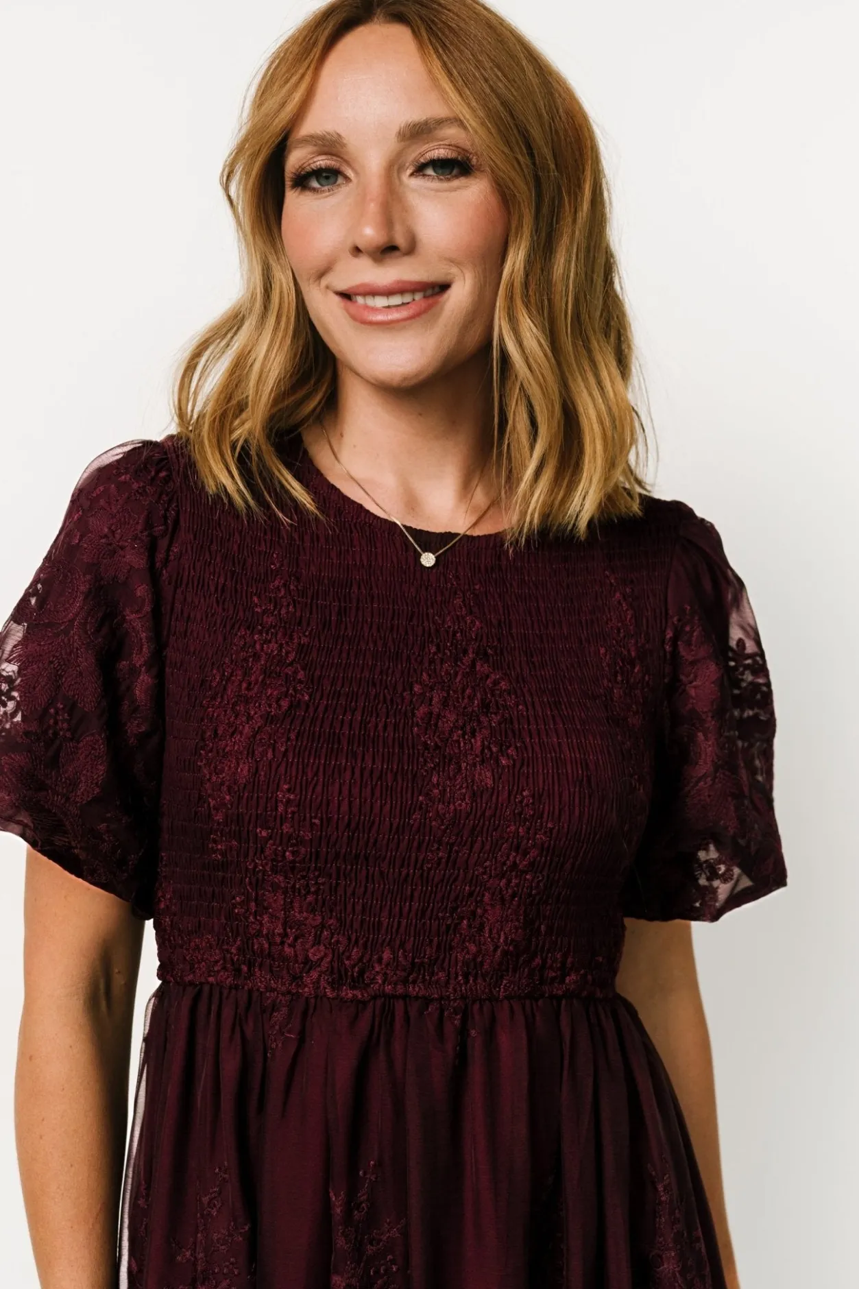 Fashion Baltic Born Corrine Embroidered Midi Dress | Mulberry