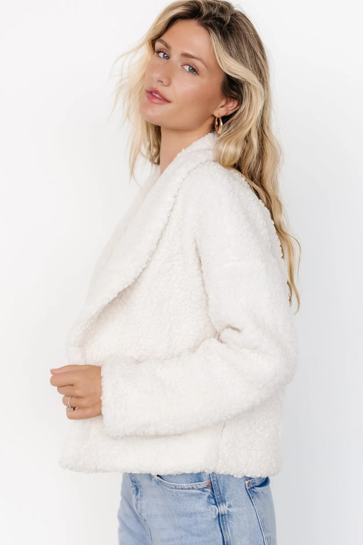 Outlet Baltic Born Crest Sherpa Jacket | Off White OffWhite