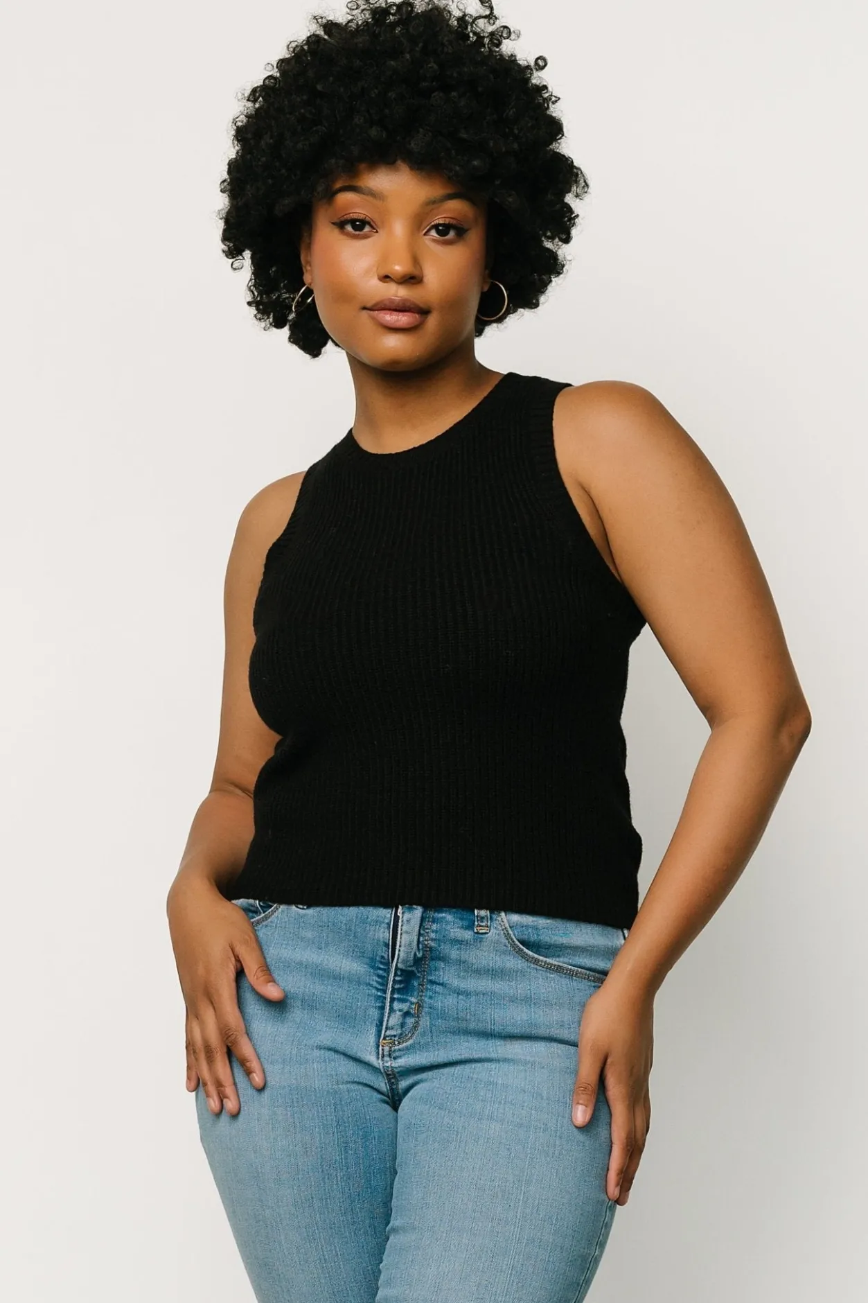 Fashion Baltic Born Cruz Knit Tank Top | Black