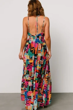 New Baltic Born Crystal Maxi Dress | Black Multi Print BlackMultiPrint