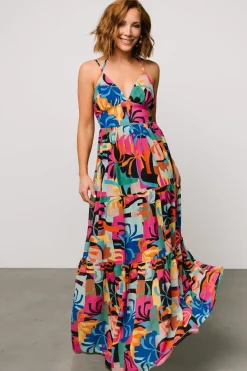 New Baltic Born Crystal Maxi Dress | Black Multi Print BlackMultiPrint
