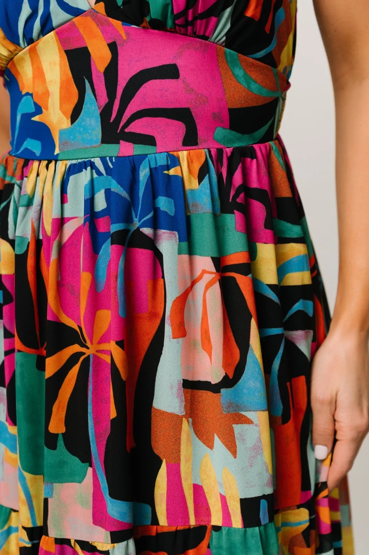 New Baltic Born Crystal Maxi Dress | Black Multi Print BlackMultiPrint