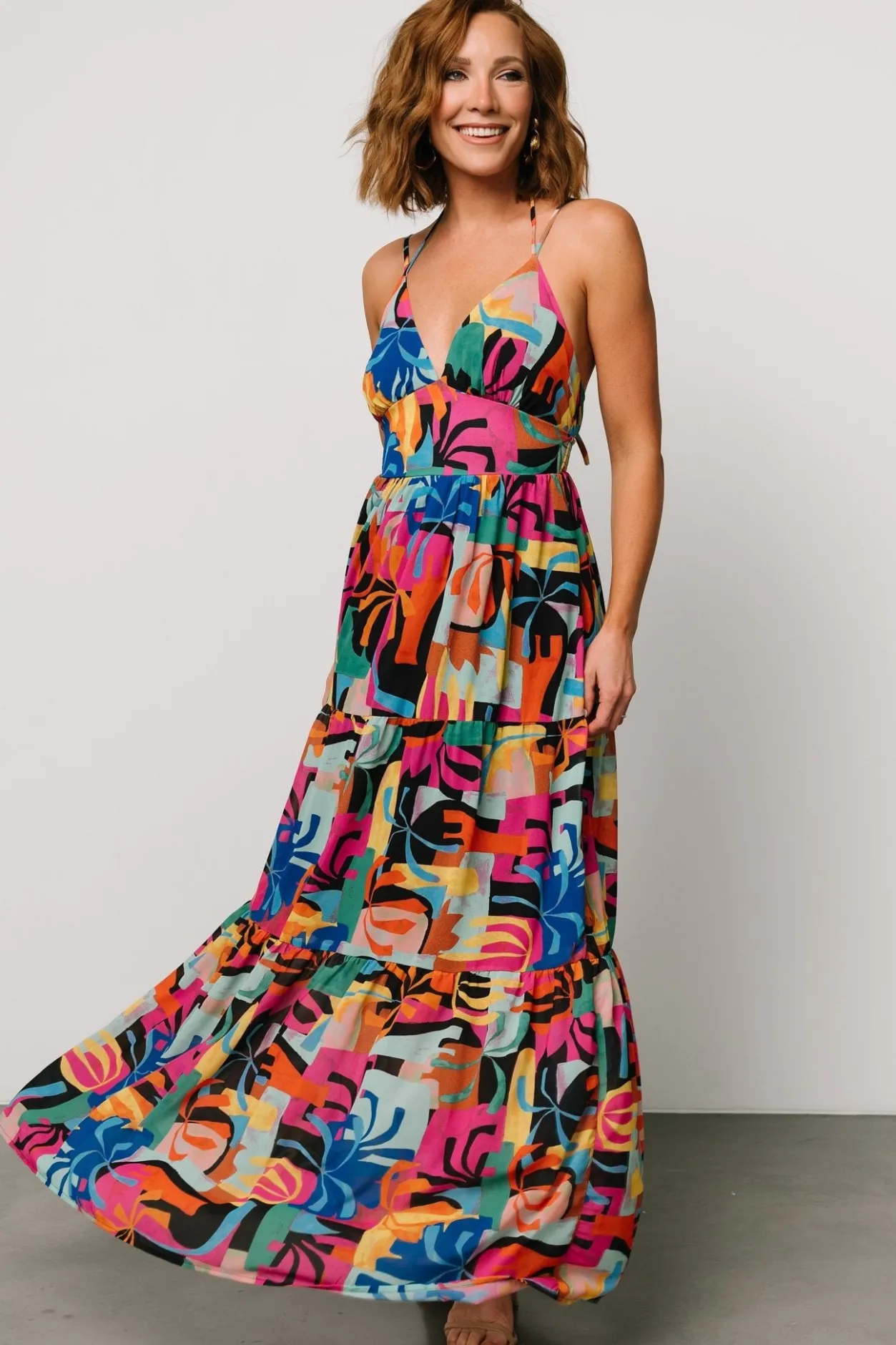 New Baltic Born Crystal Maxi Dress | Black Multi Print BlackMultiPrint