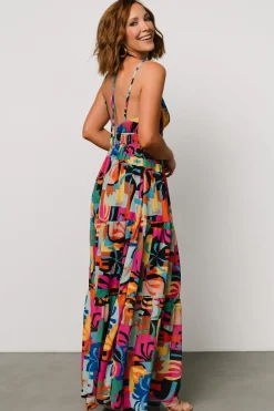 New Baltic Born Crystal Maxi Dress | Black Multi Print BlackMultiPrint