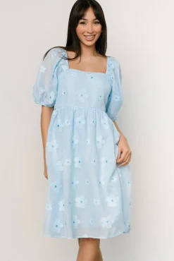 Discount Baltic Born Daisy Short Dress | Blue Floral BlueFloral