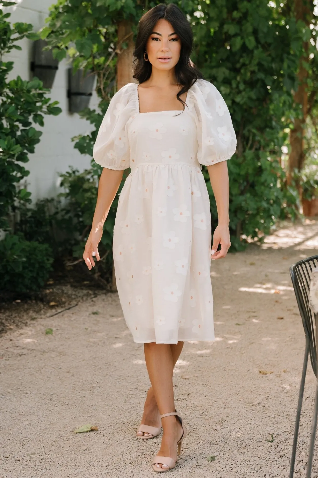 Discount Baltic Born Daisy Short Dress | Vintage Cream Floral VintageCreamFloral
