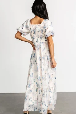 Sale Baltic Born Dalia Maxi Dress | Cream + Blue Floral Cream+BlueFloral