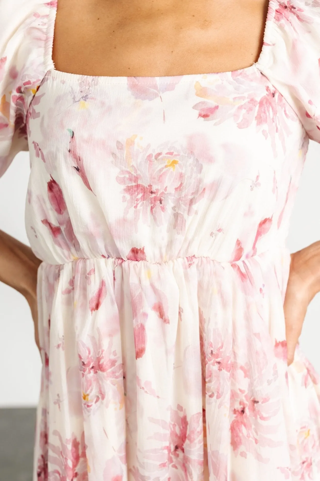 Online Baltic Born Dalia Maxi Dress | Ivory + Mauve Floral Ivory+MauveFloral