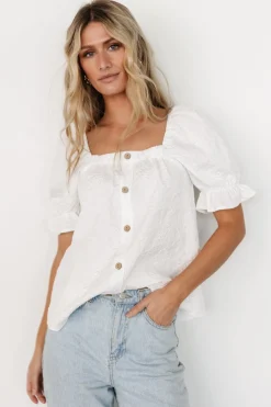 Fashion Baltic Born Dalian Embossed Top | Off White OffWhite