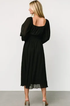 Online Baltic Born Dalton Pleated Midi Dress | Black