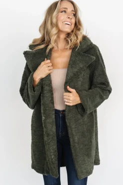 Outlet Baltic Born Damien Sherpa Coat | Dark Green DarkGreen