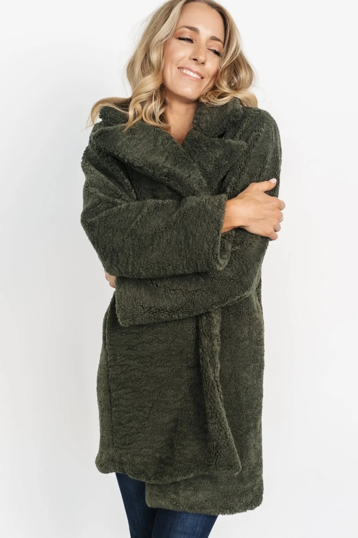 Outlet Baltic Born Damien Sherpa Coat | Dark Green DarkGreen
