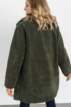 Outlet Baltic Born Damien Sherpa Coat | Dark Green DarkGreen