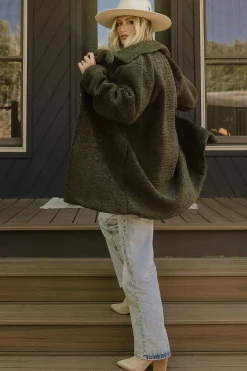 Outlet Baltic Born Damien Sherpa Coat | Dark Green DarkGreen