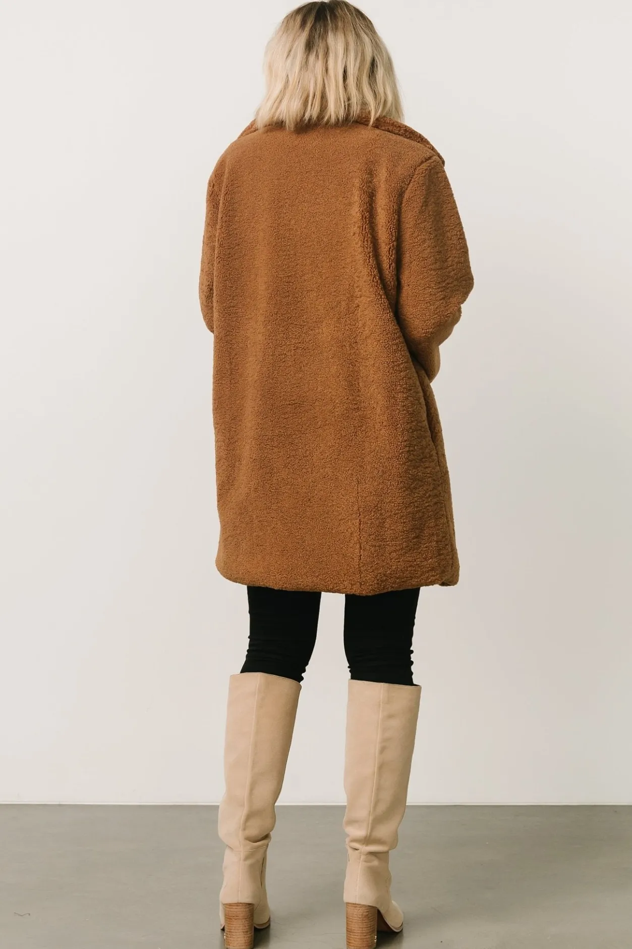 Clearance Baltic Born Damien Sherpa Coat | Dark Camel DarkCamel