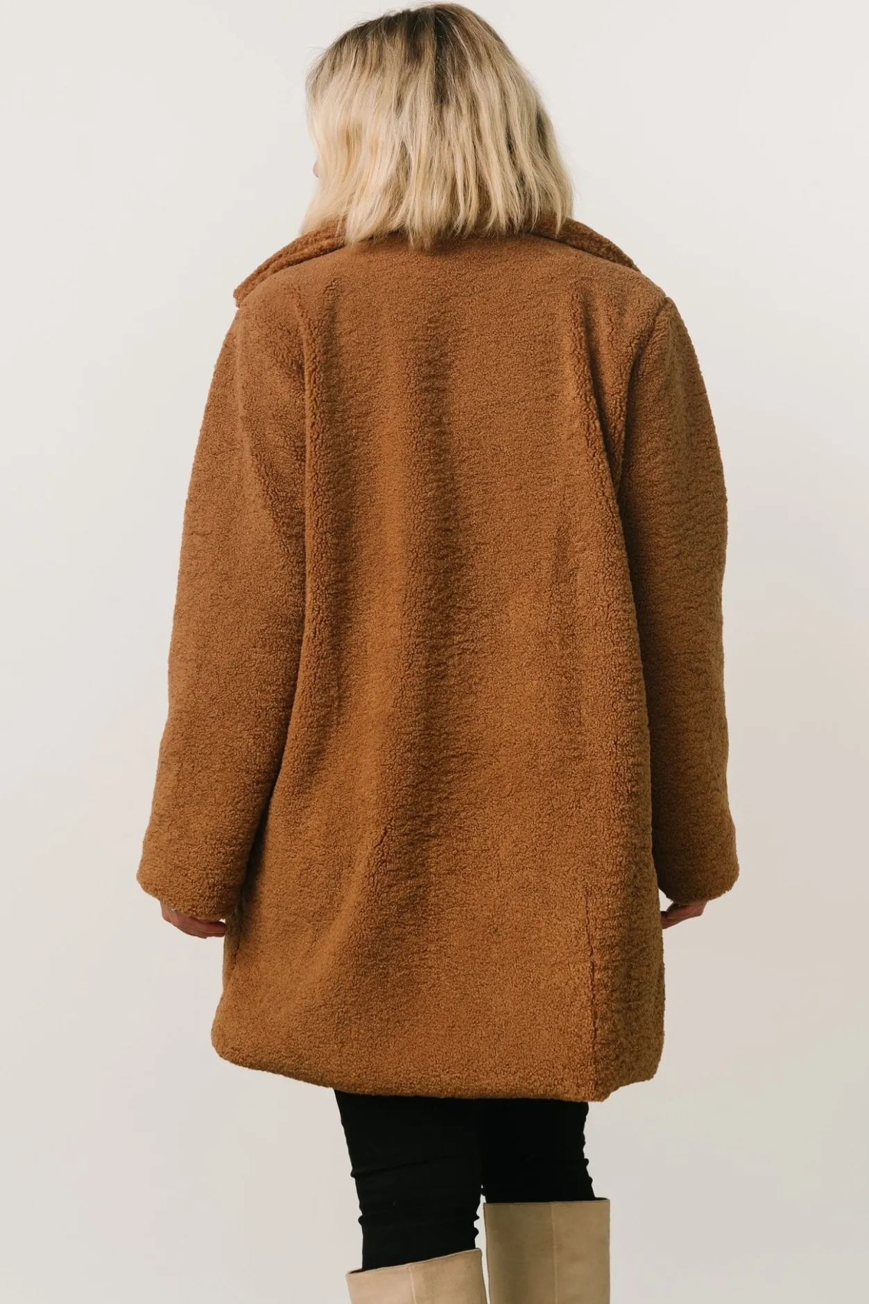 Clearance Baltic Born Damien Sherpa Coat | Dark Camel DarkCamel
