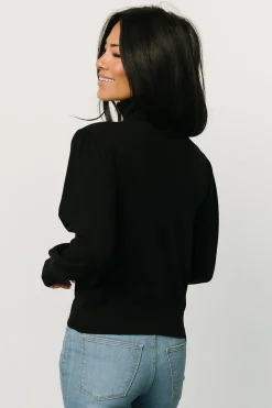 Hot Baltic Born Danica Turtleneck Knit Top | Black