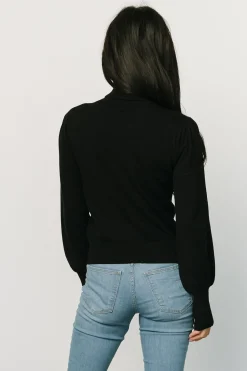 Hot Baltic Born Danica Turtleneck Knit Top | Black