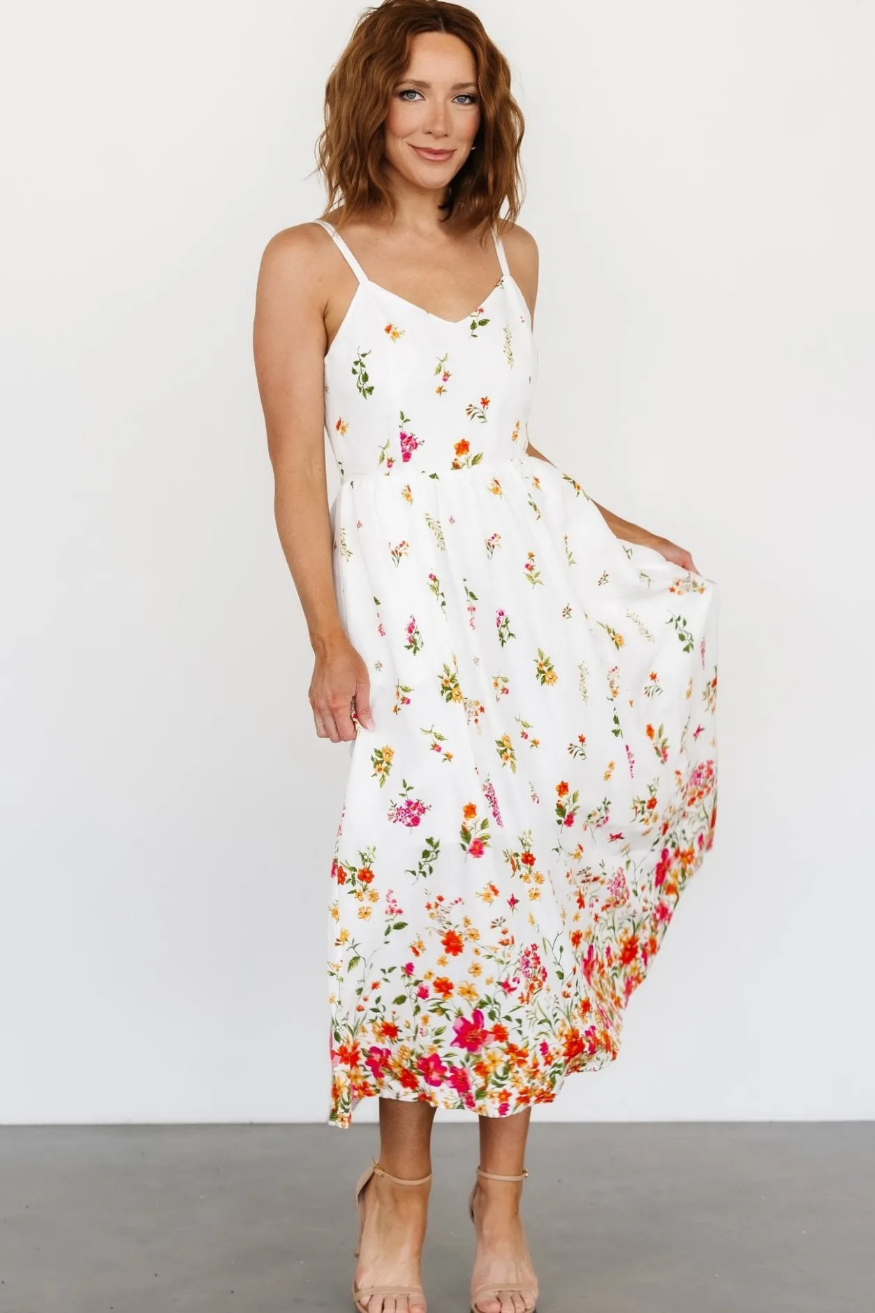 New Baltic Born Daniella Tank Dress | Off White Floral OffWhiteFloral