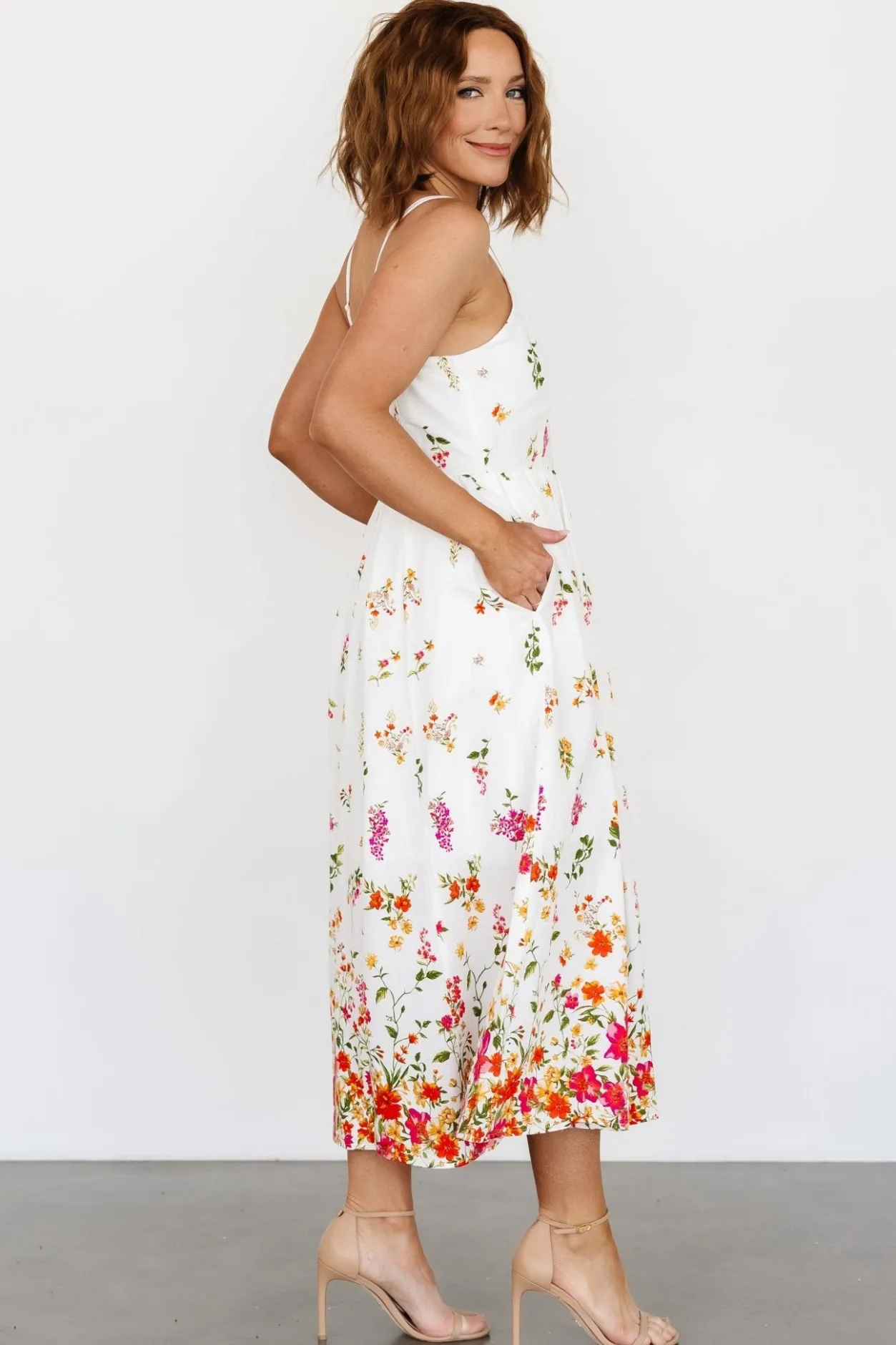 New Baltic Born Daniella Tank Dress | Off White Floral OffWhiteFloral