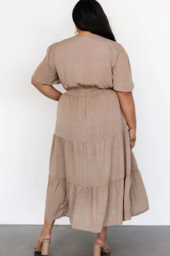 New Baltic Born Danielle Tiered Maxi Dress | Brown Print BrownPrint