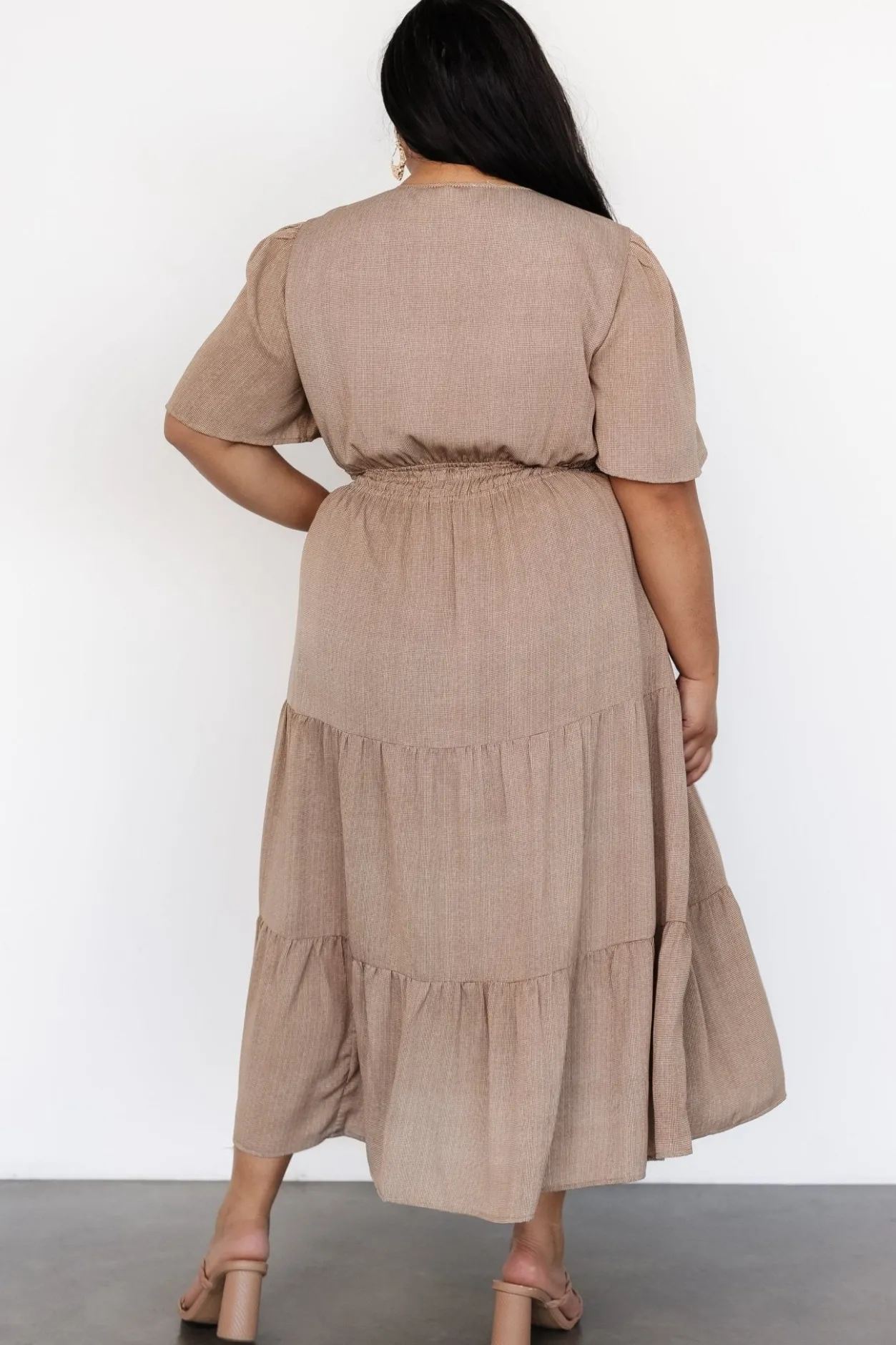 New Baltic Born Danielle Tiered Maxi Dress | Brown Print BrownPrint