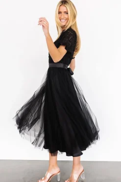 New Baltic Born Darcy Tulle Midi Dress | Black
