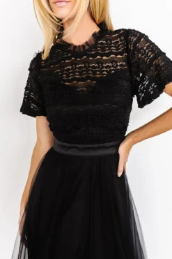 New Baltic Born Darcy Tulle Midi Dress | Black