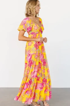 Sale Baltic Born Darla Maxi Dress | Yellow + Pink Floral Yellow+PinkFloral