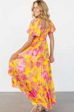 Sale Baltic Born Darla Maxi Dress | Yellow + Pink Floral Yellow+PinkFloral