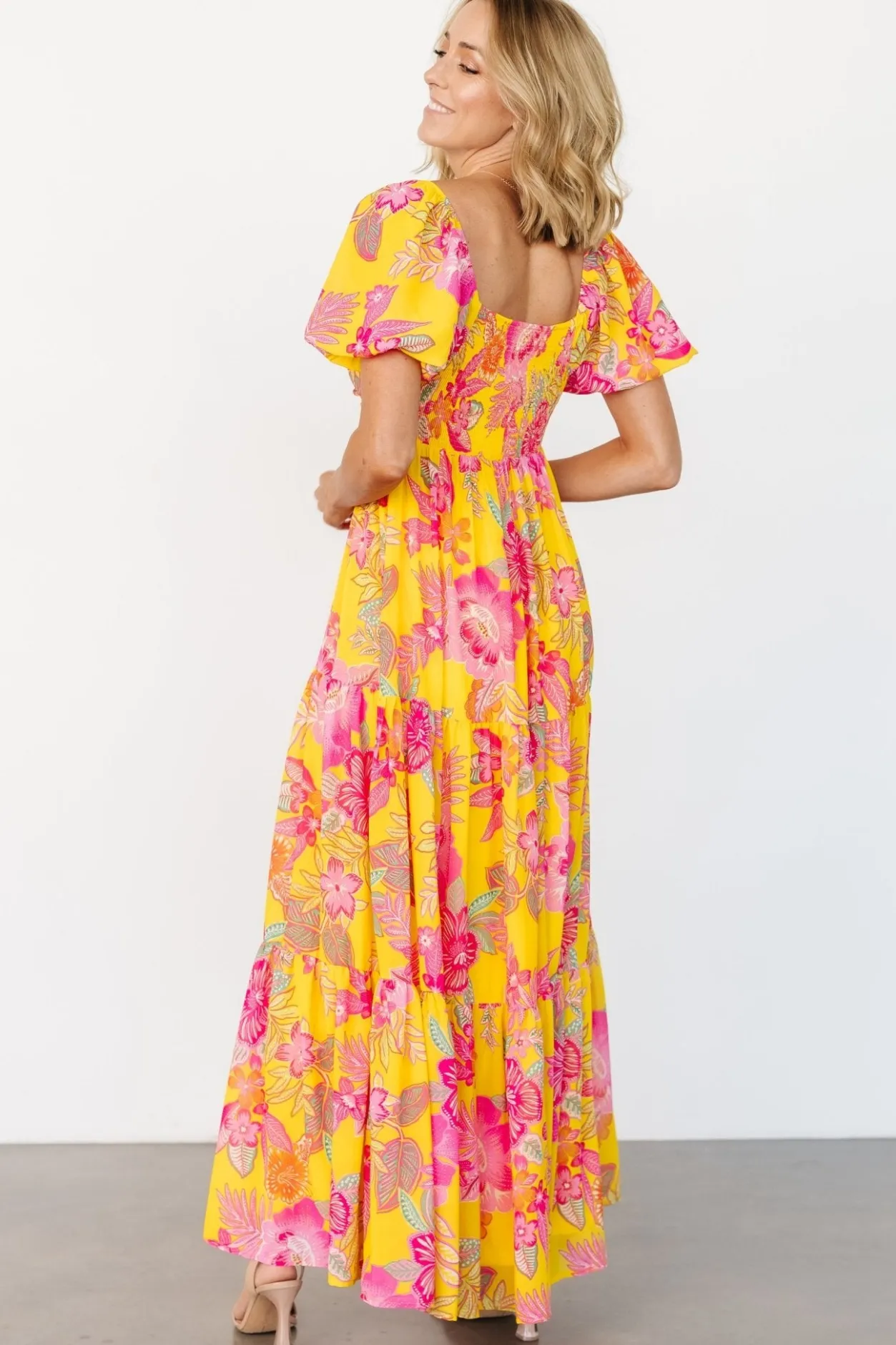 Sale Baltic Born Darla Maxi Dress | Yellow + Pink Floral Yellow+PinkFloral